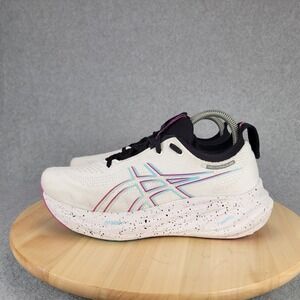 Asics Gel-Nimbus 26 Running Shoes Womens 8 White Soothing Sea Cushion 1012B601